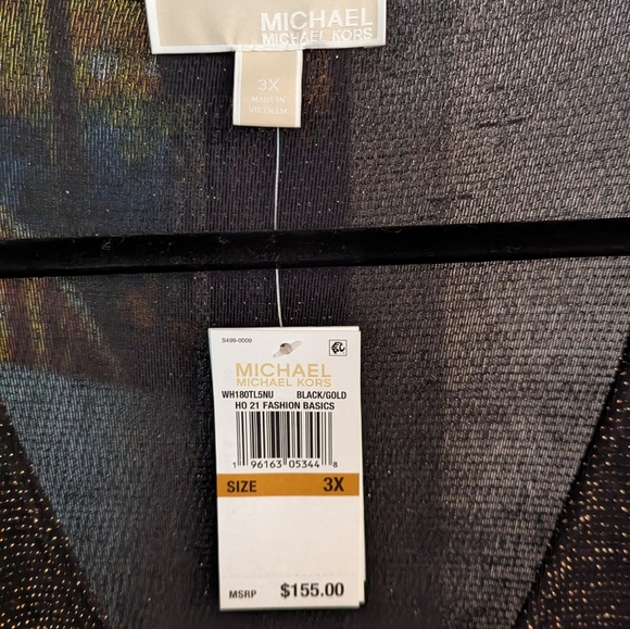 Michael Kors Black and Sparkling Gold Breezy Party dress - Picture 4 of 5